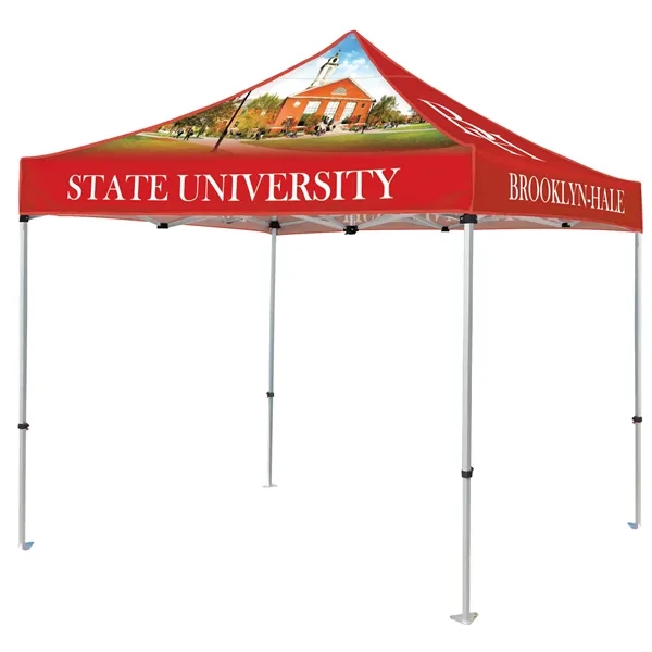 Custom Full Color Digital 10' Heavy Duty Hexagon Canopy Tent... from ASI 80228 Quinn