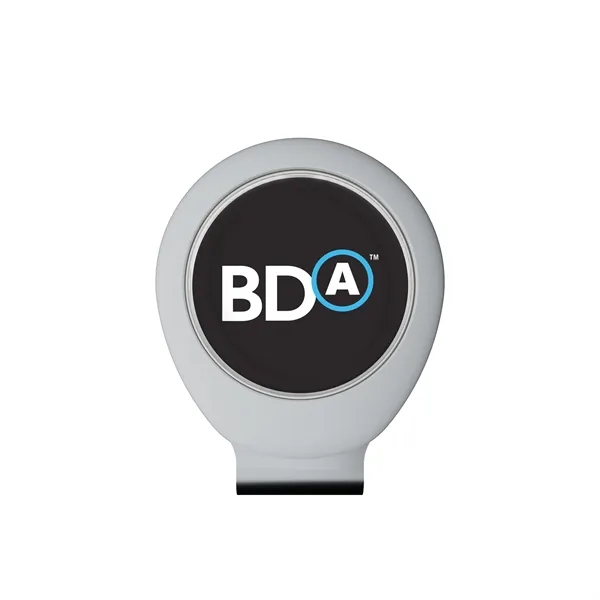 Golf hat clip with 1" removable ball marker and poly dome... from ASI 52263 EMT