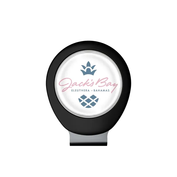 Golf hat clip with 1" removable ball marker and poly dome... from ASI 52263 EMT