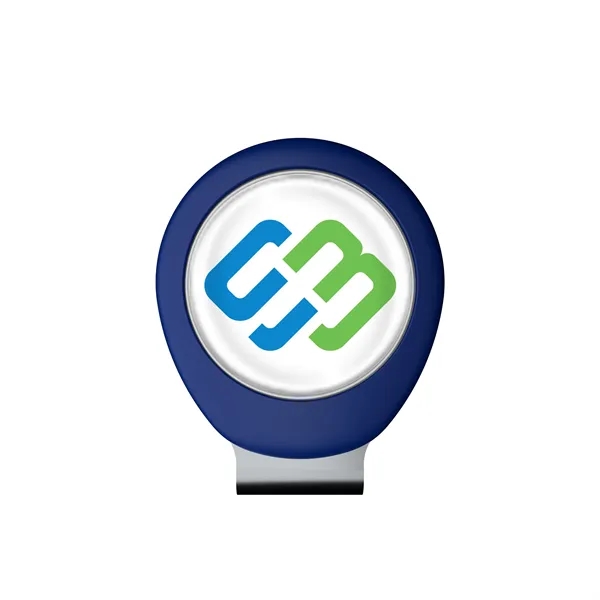 Golf hat clip with 1" removable ball marker and poly dome... from ASI 52263 EMT