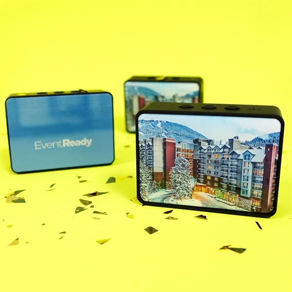 High Quality Wireless Speaker with two large sides to imprint... from ASI 61966 HPG / OrigAudio HPG Gold