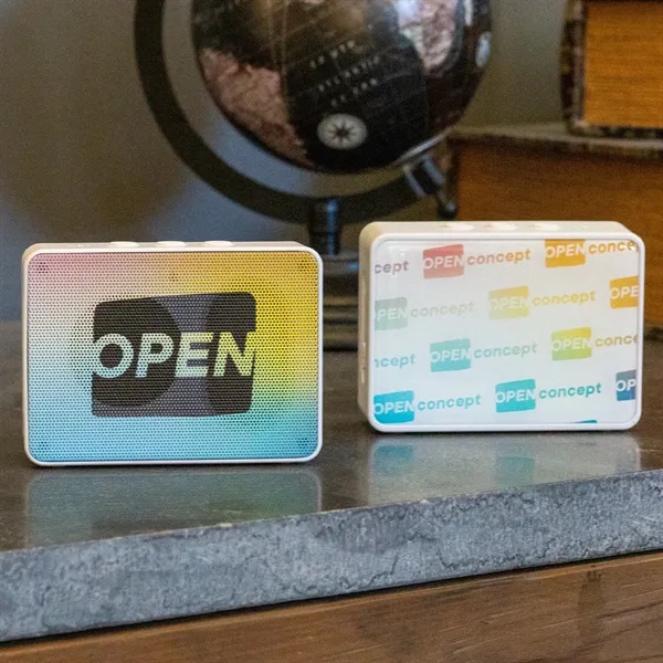 High Quality Wireless Speaker with two large sides to imprint... from ASI 61966 HPG / OrigAudio HPG Gold