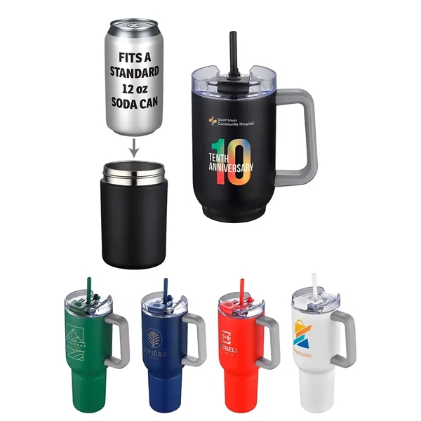 Combo 20 oz Vacuum Insulated Stainless Steel Mug and Screw-On 12... from ASI 36730 Ariel Premium Supply Inc