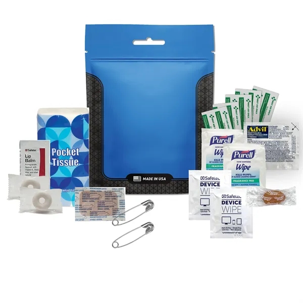 Wedding survival kit with hangover relief tools, bandage, tissues, safety pins,... from ASI 84514 Safety Made