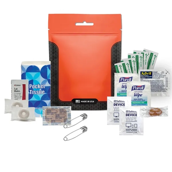Wedding survival kit with hangover relief tools, bandage, tissues, safety pins,... from ASI 84514 Safety Made