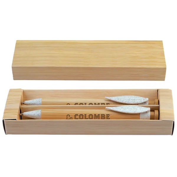 Bamboo-Print Paper Double Gift Box.... from ASI 46755 Cosmo Promos