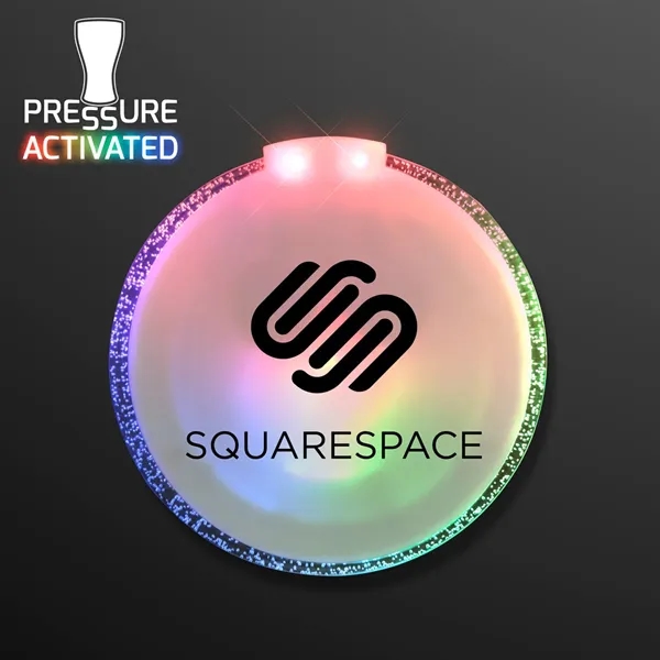 Color Change LED Round Drink Coasters; Blank & Imprinted Pricing... from ASI 34194 ALightPromos