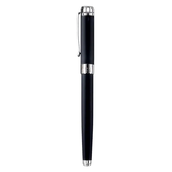 The cap-off roller ball pen with matte coated finish and polished... from ASI 31517 Admart Products / Admart Line