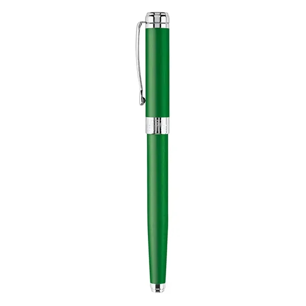 The cap-off roller ball pen with matte coated finish and polished... from ASI 31517 Admart Products / Admart Line