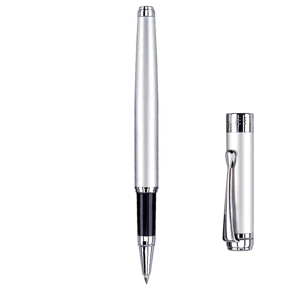 The cap-off roller ball pen with matte coated finish and polished... from ASI 31517 Admart Products / Admart Line