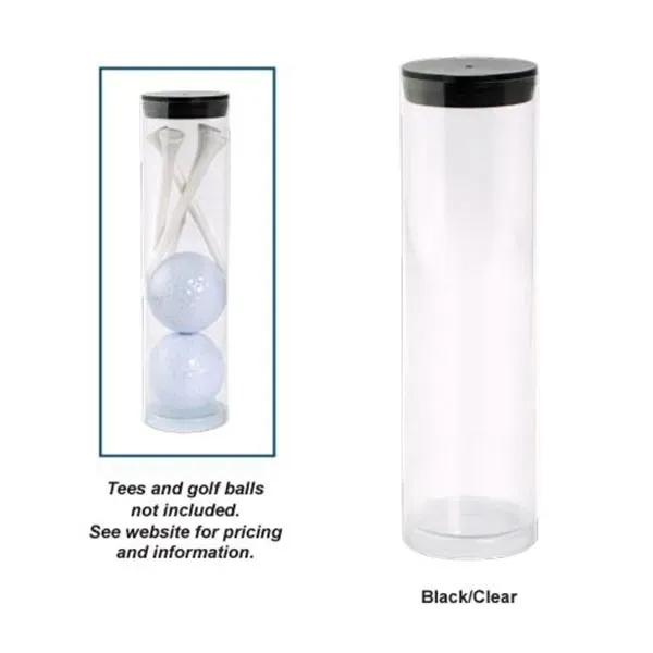 Clear plastic tube designed to hold golf tees and two golf... from ASI 98360 WOWLine