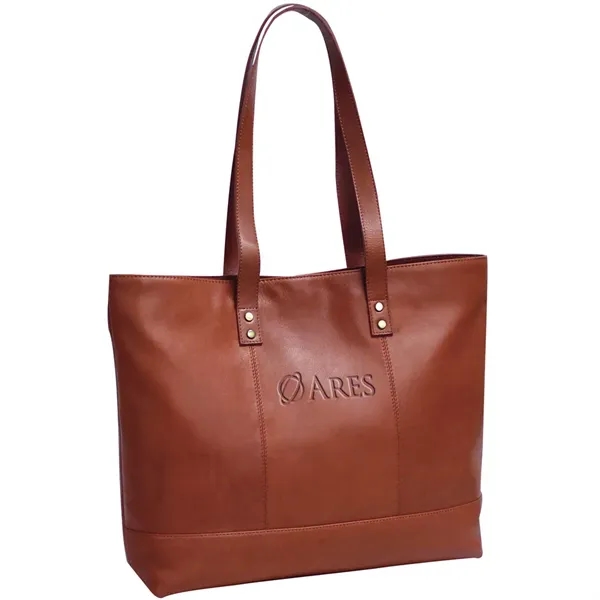rich, supple drum-dye nappa leather, this classic tote Inside has a... from ASI 79384 Preferred Nation Inc