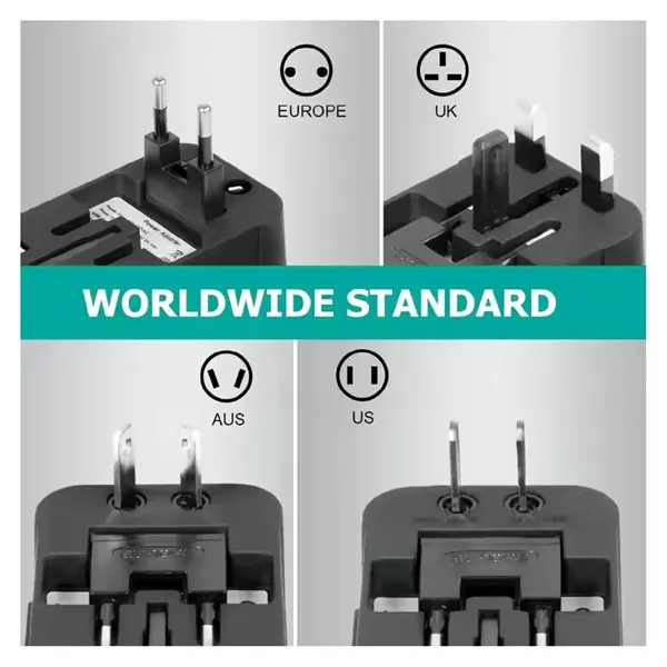 Type C USB A universal fast charge adapter - QC18W +... from ASI 37218 Athena Promo (tm)