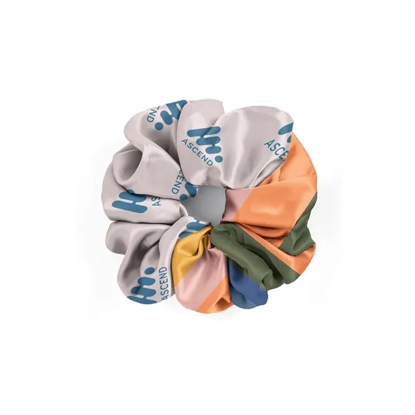 One-Size-Fits-All, Full-Color Jumbo Scrunchies on a Hang Tag. Bulk Packaged.... from ASI 45657 Pop! Promos