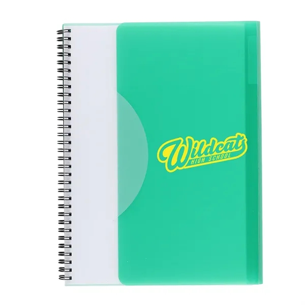 This Satin Finish Large sleek notebook features 60 double sided pages... from ASI 52541 Epoly Corp