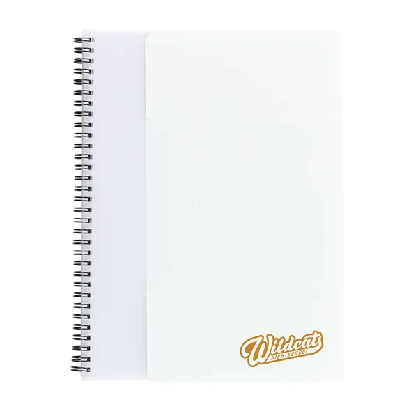 This Satin Finish Large sleek notebook features 60 double sided pages... from ASI 52541 Epoly Corp