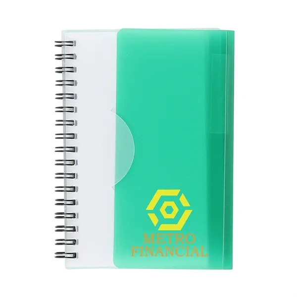 This Satin Finish Mini sleek notebook features 60 double sided pages... from ASI 52541 Epoly Corp