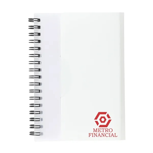 This Satin Finish Mini sleek notebook features 60 double sided pages... from ASI 52541 Epoly Corp