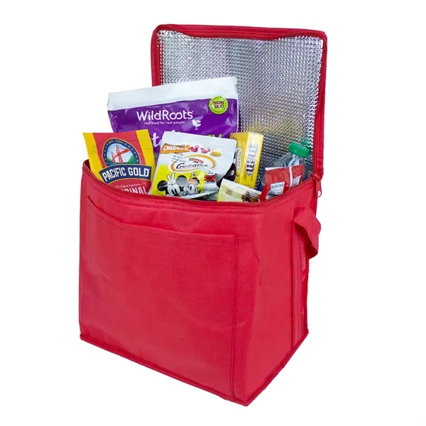 11" x 10" x 7" foil insulated cooler with zipper closure... from ASI 37980 Bagworld
