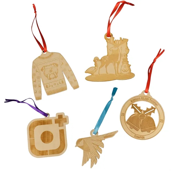 affordable and ecofriendly custom wood ornaments... from ASI 61966 HPG / BCG Creations HPG Gold