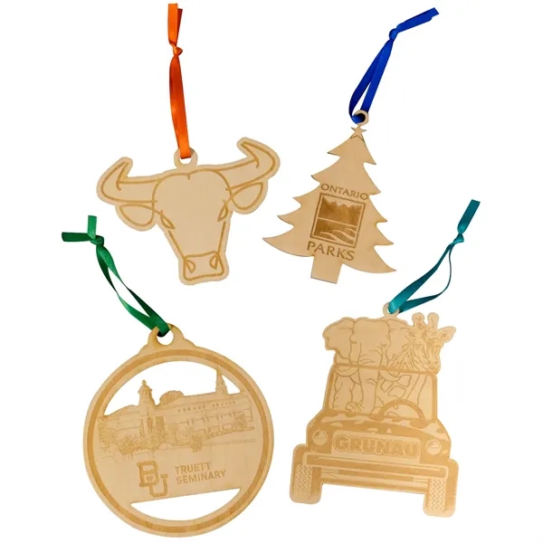 affordable and ecofriendly custom wood ornaments... from ASI 61966 HPG / BCG Creations HPG Gold