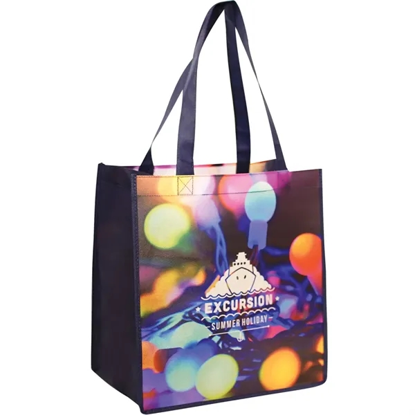Tote bag made from durable laminated non-woven. Customize the front and... from ASI 61966 HPG / BCG Creations HPG Gold