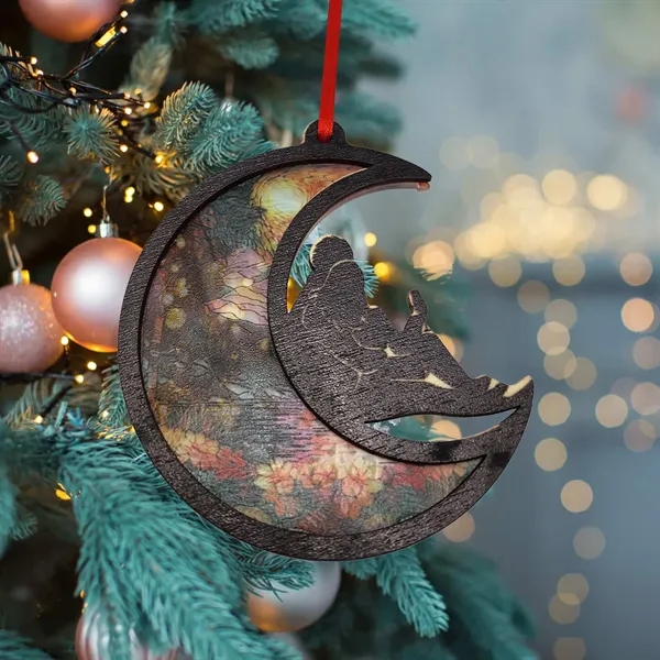 Custom cut birch wood and printed acrylic ornament. Watch the light... from ASI 61966 HPG / BCG Creations