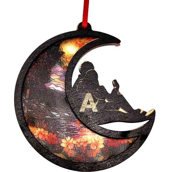 Custom cut birch wood and printed acrylic ornament. Watch the light... from ASI 61966 HPG / BCG Creations