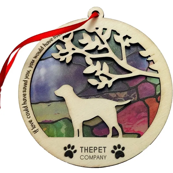 Custom cut birch wood and printed acrylic ornament. Watch the light... from ASI 61966 HPG / BCG Creations