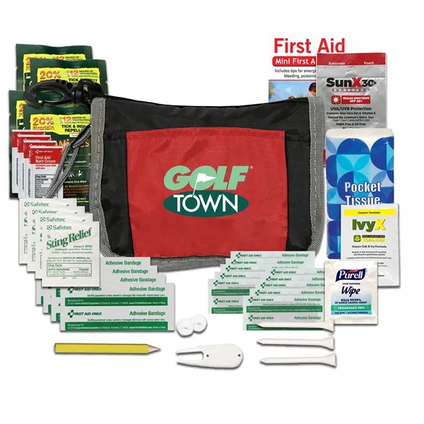 Golf Kit Pro, including insect repellent wipes, sunscreen, first aid basics,... from ASI 80882 Ready 4 Kits / Ready 4 Kits