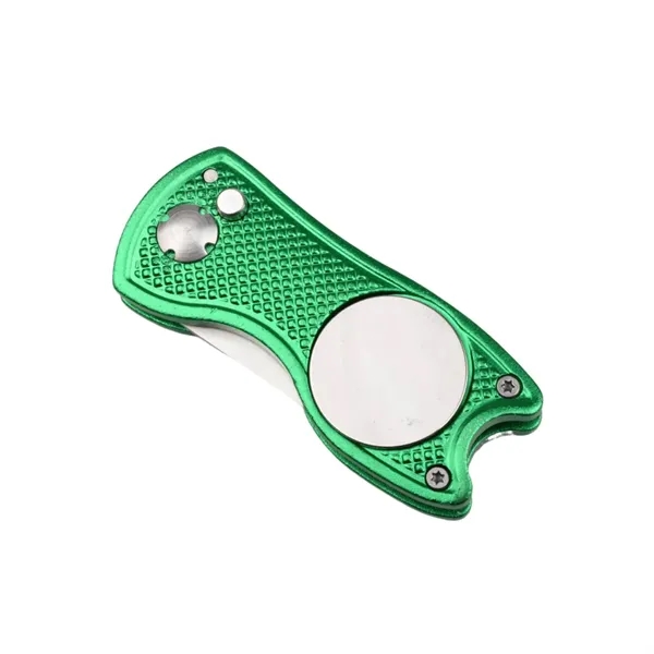 Foldable pitchfork golf divot repair tool plus epoxy dome on 1... from ASI 37218 Athena Promo (tm)