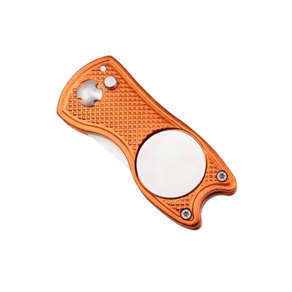 Foldable pitchfork golf divot repair tool plus epoxy dome on 1... from ASI 37218 Athena Promo (tm)