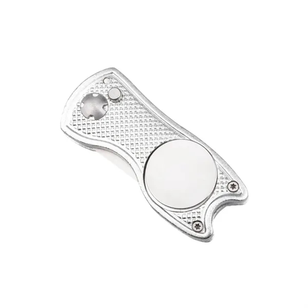 Foldable pitchfork golf divot repair tool plus epoxy dome on 1... from ASI 37218 Athena Promo (tm)