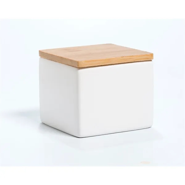 Luxury Natural 2 Wicks Soy Wax Candle with Bamboo Lid 8... from ASI 72657 Active Life Promo / Apres Ski Ingrain Promo