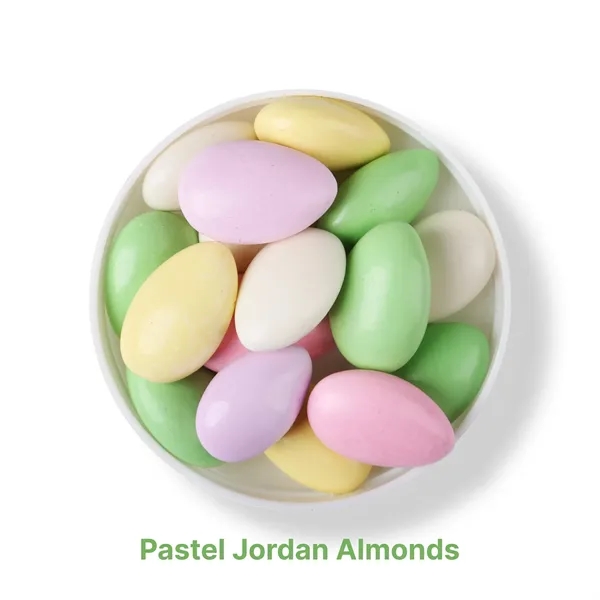 7 oz large jar of multi-colored pastel Jordan Almonds.... from ASI 61966 HPG / SugarSpot
