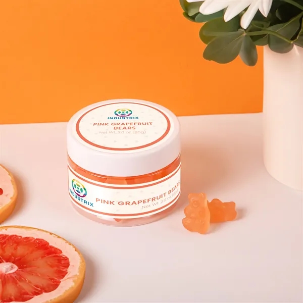 3 oz small jar of pink grapefruit-flavored bears.... from ASI 61966 HPG / SugarSpot