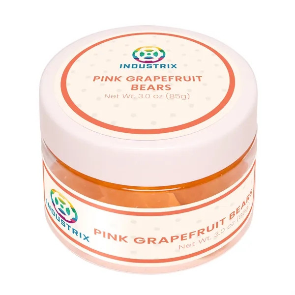 3 oz small jar of pink grapefruit-flavored bears.... from ASI 61966 HPG / SugarSpot