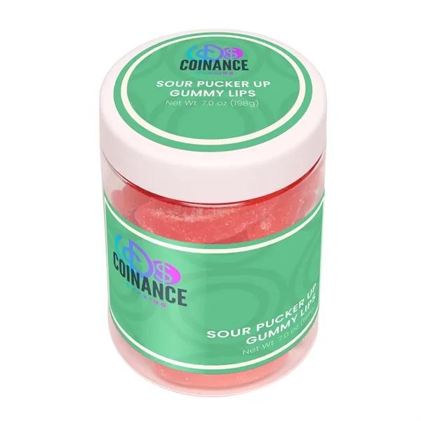 7 oz jar of sweet-and-sour gummy lips.... from ASI 61966 HPG / SugarSpot