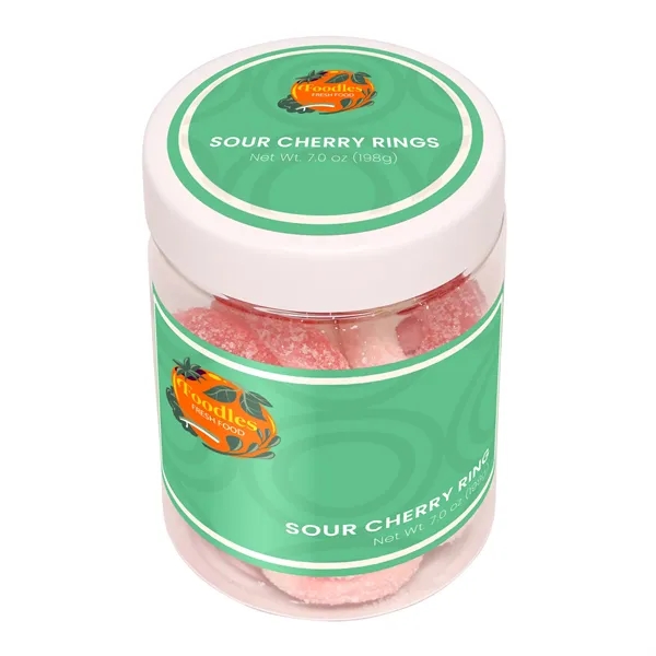7 oz jar of sour, cherry-flavored gummy rings.... from ASI 61966 HPG / SugarSpot
