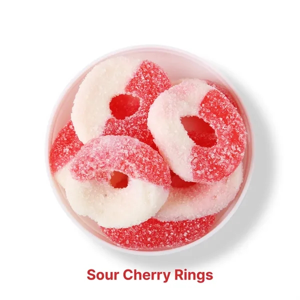7 oz jar of sour, cherry-flavored gummy rings.... from ASI 61966 HPG / SugarSpot
