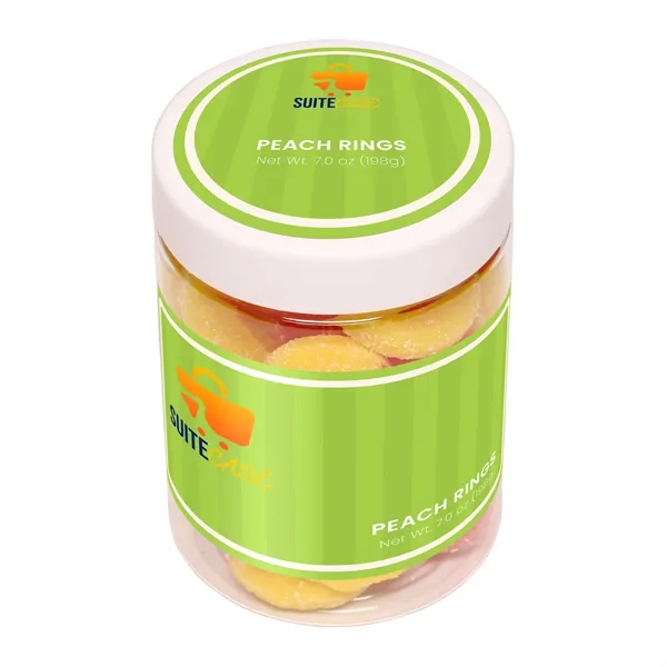 7 oz jar of peach ring gummies.... from ASI 61966 HPG / SugarSpot