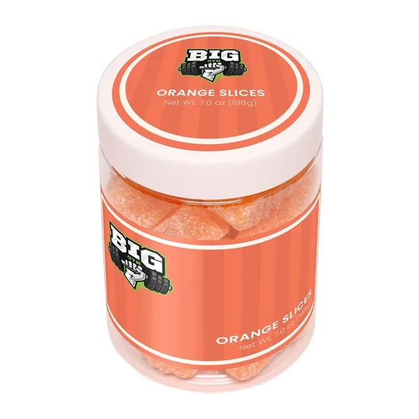 7 oz large jar of orange-flavored jellies coated in crunchy sugar.... from ASI 61966 HPG / SugarSpot