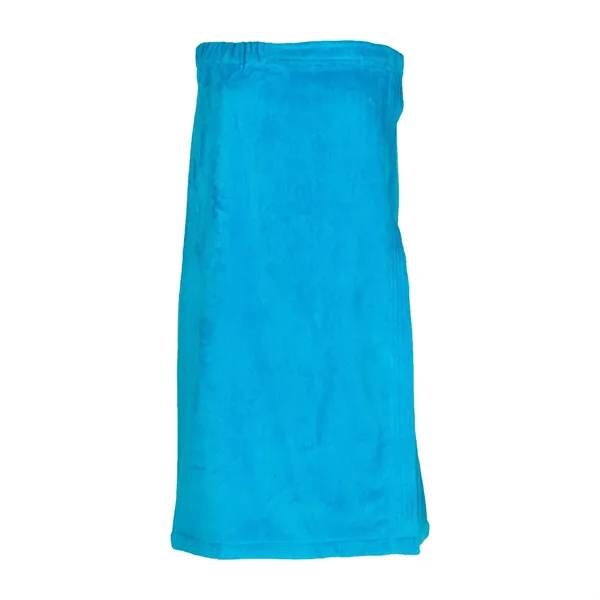 Women's terry velour spa wrap that measures 29" long.... from ASI 90913 Terry Town
