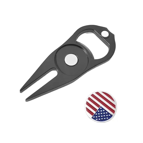 3-in-1 pitchfork golf divot tool plus epoxy dome on 1 location... from ASI 37218 Athena Promo (tm)