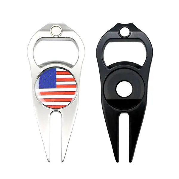 3-in-1 pitchfork golf divot tool plus epoxy dome on 1 location... from ASI 37218 Athena Promo (tm)