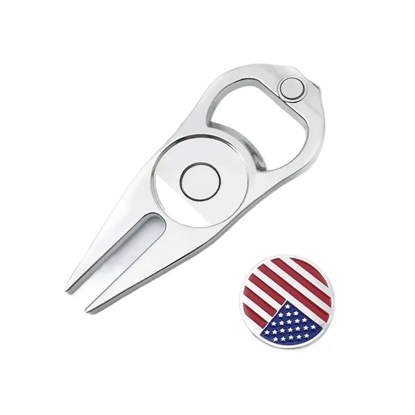3-in-1 pitchfork golf divot tool plus epoxy dome on 1 location... from ASI 37218 Athena Promo (tm)