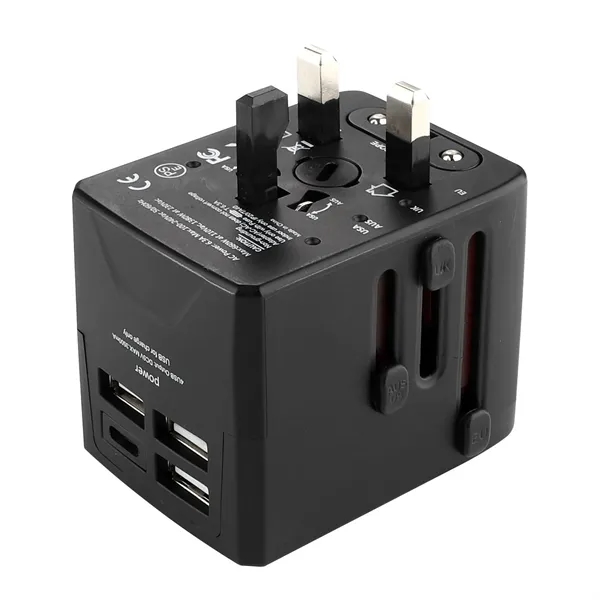 3 USB A and 1 Type C universal travel adapter plus... from ASI 37218 Athena Promo (tm)