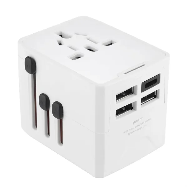 3 USB A and 1 Type C universal travel adapter plus... from ASI 37218 Athena Promo (tm)