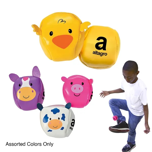 These kickballs come pre-printed with an assortment of farm animal faces... from ASI 52710 Lincoln Line