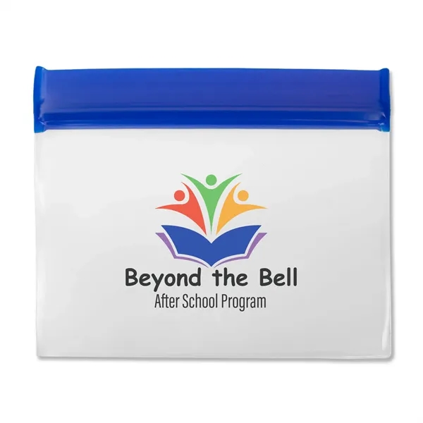 Sealable eco-friendly PEVA pouch that is reusable with full color digital... from ASI 54040 Fey Promo